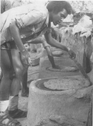 Eritrea retreat area: Baking open air