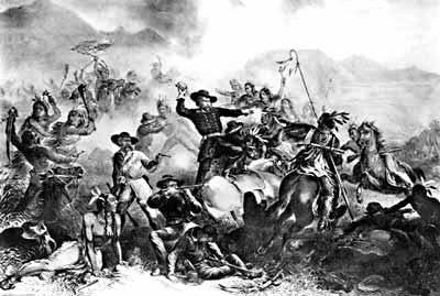 Custers letzte
                      Schlacht ("Custer's last stand")