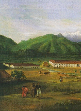 Rassistisch-"christliche"
              Mission in Kalifornien 1832