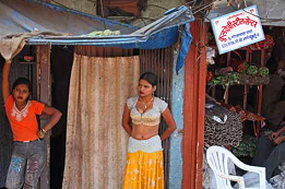 Mumbai, prostitutes with room with
                          curtain