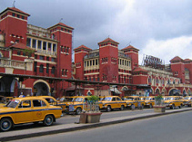 Howrah railway
                          station in Calcutta