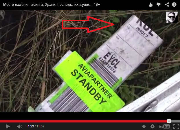 Luggage code
                      of a flight MH017 [21] - but this code is without
                      suitcase!