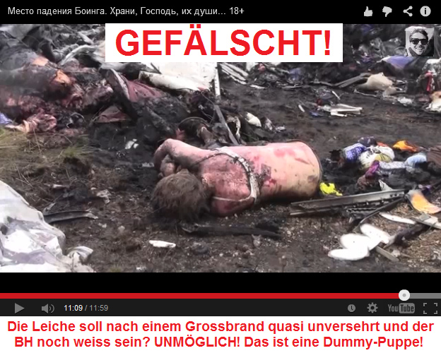 Leiche ohne Brandspuren mit weissem BH in
                        einer Feuerstelle - UNM�GLICH! - das ist eine
                        Silikon-Dummy-Puppe!