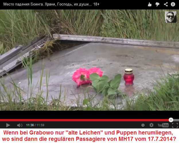Gedenken an MH17 bei
                        Grabowo, aber es bleibt die Frage: Wo sind die
                        regul�ren Passagiere von Flug MH17 vom
                        17.7.2014?