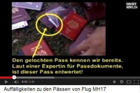 Hole in the passport Hole in
                    the passport