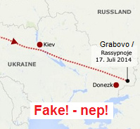 Der Radar und Flugroute des
                                      angeblich abgest�rzten Flugs MH17
                                      vom 17.7.2014 sind gef�lscht
