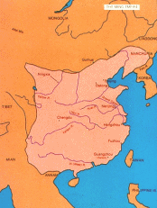 China: Ausdehnung der Ming-Dynastie
                            1644