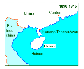 Karte Kwangchowan / Kouang
                                  Tcheou Wan / Zhanjiang