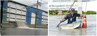 Heavy floods in parts of Bangkok
              in 2013 flooding also industrial plants