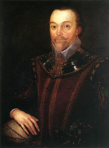 Francis Drake,
                retrato
