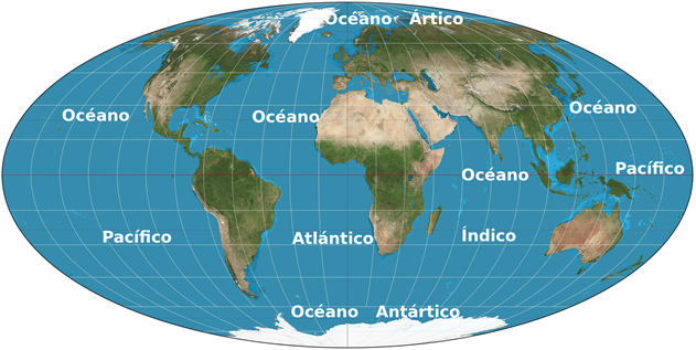 Mapa mundial de 1990 apr. con forma barriguda en
              forma de un �valo con dimensiones casi reales