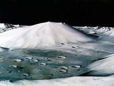 El concepto art�stico del "paisaje
              lunar" de Apolo 17