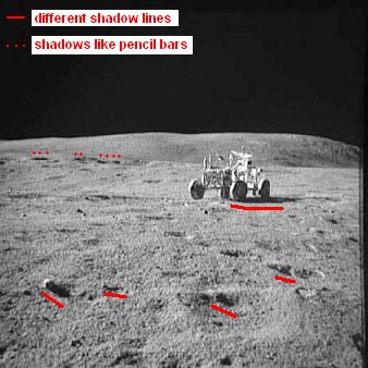 Apollo 16 Foto-Nr. AS16-109-17788:
                              Station 1, das "Mondauto" in der
                              Steinw�ste