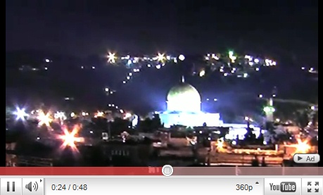 Video 03:
                    Bfo (Ufo) �ber Jerusalem, 28.1.2011 (04), das helle
                    Objekt verharrt in tiefer Position