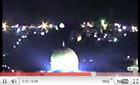 Video 03:
                    Bfo (Ufo) �ber Jerusalem, 28.1.2011 (06), das helle
                    Objekt dreht sich (02)