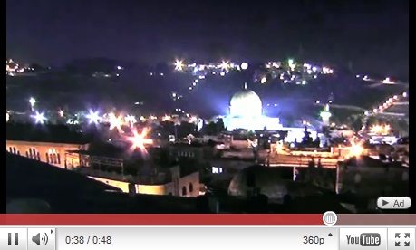 Video 03:
                    Bfo (Ufo) �ber Jerusalem, 28.1.2011 (07), das helle
                    Objekt dreht sich (03)
