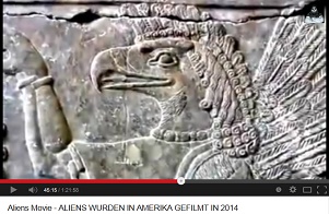 Anunaki mit Vogelkopf, Armen und Fl�geln