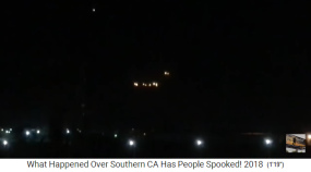 1.9.2018: UFO mit oranger
                      Lichterreihe �ber San Diego 02