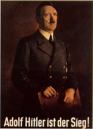 Plakat im 3R "Adolf Hitler ist
                                der Sieg!", 1943