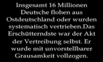 Texttafel "16 Millionen Deutsche
                        vertrieben": 33min.8sek.
