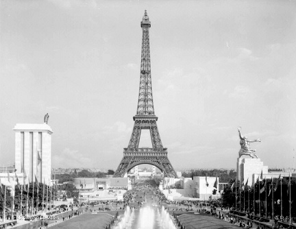 Paris mit Eiffelturm 1937