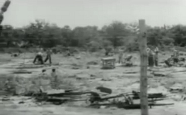 "Americans" installing Rhine
                          meadow camps 02