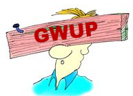 Die Trottel-GWUP hat ein Brett vor dem Kopf,
                      Comic