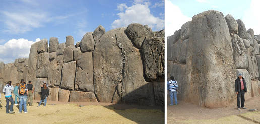 Cusco Festung
                  Sacsayhuam�n, alles OHNE M�rtel und ERDBEBENSICHER
                  gebaut: Wer soll das gebaut haben? Ureinwohner mit
                  Holzl�ffel?