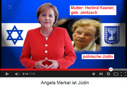 [Moses-Fantasie]-Jdin Angela
                          [Mossad]-Merkel und die jdische Mutter
                          Herlind Kasner, geborene Jentzsch