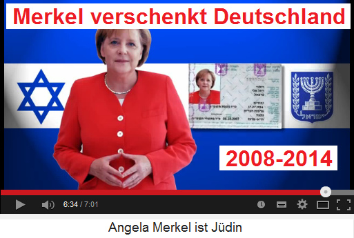 Die zionistische
                  [Moses-Fantasie]-Jdin Angela Mossad-Merkel hat als
                  Bundeskanzlerin mit jdischem Pass von 2008 bis 2014
                  Deutschland verschenkt - sie ist eine Agentin des
                  kriminellen Mossad - alles gegen Deutsche