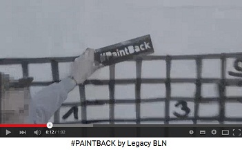 Hakenkreuz 03 wird in einen Lottoschein
                      verwandelt, mit dem Logo von Paint Back
