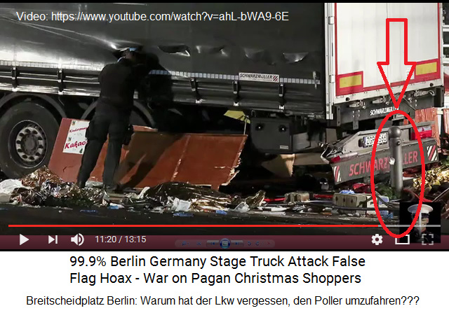 Der Lkw hat vergessen, diesen Poller
                            umzufahren