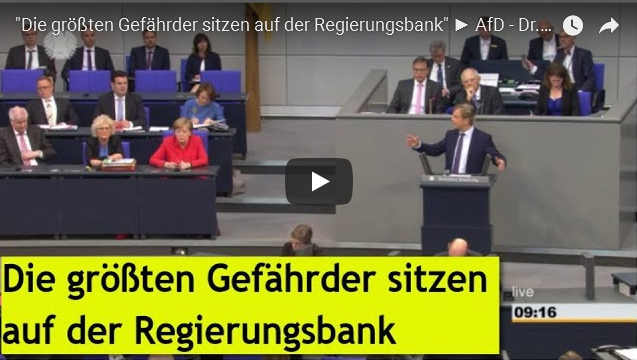 AfD-Baumann im
                Bundestag: Die gr�ssten Gef�hrder sitzen auf der
                Regierungsbank