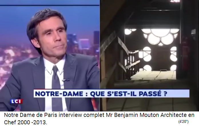 Moderator, der Fragen an Architekt
                    Mouton stellt