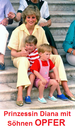 Prinzessin Diana, OPFER, mit ihren
                                S�hnen