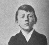 Hitler as a school boy, 10 years old in
                            1899, portrait