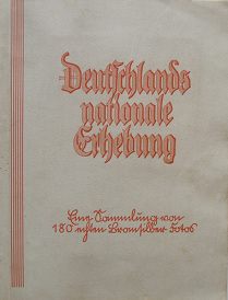 Germany's national rise (German:
                              "Deutschlands nationale
                              Erhebung"), photo edited volume of
                              1933