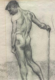 Adolf Hitler: acto masculino, dibujo a
                            l�piz como obra de aplicaci�n (01)