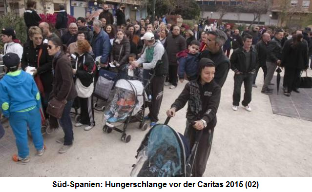Hungerschlange vor der Caritas in S�dspanien 2015
                (02)