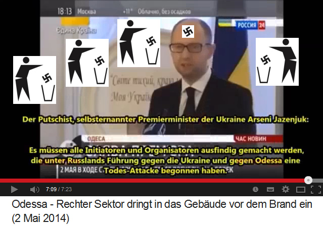 Nazi-Schwein und Putschist Jazenjuk
                            behauptet eine Todesattacke, die Russland
                            gegen die Ukraine ausgef�hrt habe, eine
                            totale Nazi-L�ge!