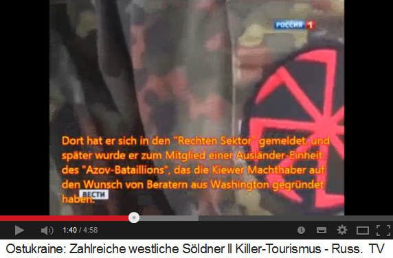 Azow-Bataillon, das
                            Logo, und es wurde auf Wunsch von
                            "US"-Beratern gegr�ndet