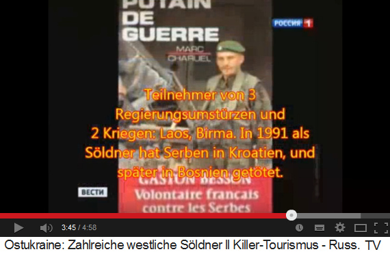 Der Killer Besson
                            wird in einem Buch �ber den Jugoslawienkrieg
                            als "Putain de guerre"
                            beschrieben