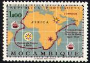 De
                          Seeweg von Portugal nach Indien auf einer
                          Briefmarke von Mo�ambique