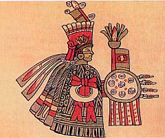 Huitzilopochtli,
                        Sonnengott und Kriegsgott der Azteken / Aztecas
                        / Aztecs / Aztèques ; Tenochtitlan /
                        Tenochtitlán ; Mexiko / Mexico / Mexique