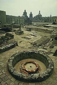 Mexico /
                        Mexiko City : Ruinen von Tenochtitlan / ruinas
                        de Tenochtitlan / ruins of Tenochtitlan