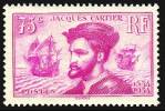 Jacques Cartier, franz�sischer Kolonialist,
                  Portrait auf Briefmarke