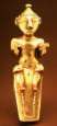 Quimbaya-Indios: Goldring ausgerollt,
                      Goldfigur