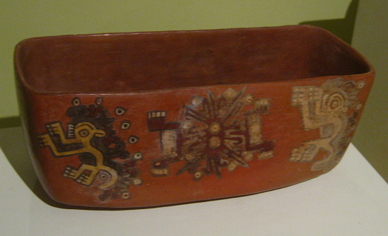 Wari (Huari)-Kultur, Backform mit G�ttern
                        (Ausserirdischen) drauf