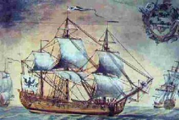 Preussische
                            Kompanie, Schiff "K�nig von
                            Preussen"