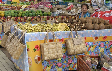 Tahiti, Markt in Papeete
                                    (march� municipal)